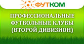 Профессиональные футбольные клубы (Второй дивизион)